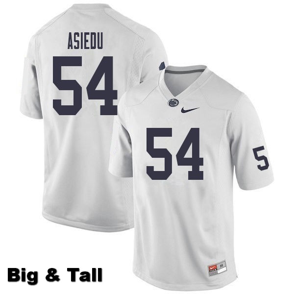 NCAA Nike Men's Penn State Nittany Lions Nana Asiedu #54 College Football Authentic Big & Tall White Stitched Jersey SBJ6398CC